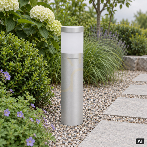 Prüfen Außenleuchtenpoller NORLYS Lillesand 2342AL Aluminium LED 9,2 W 49 cm
