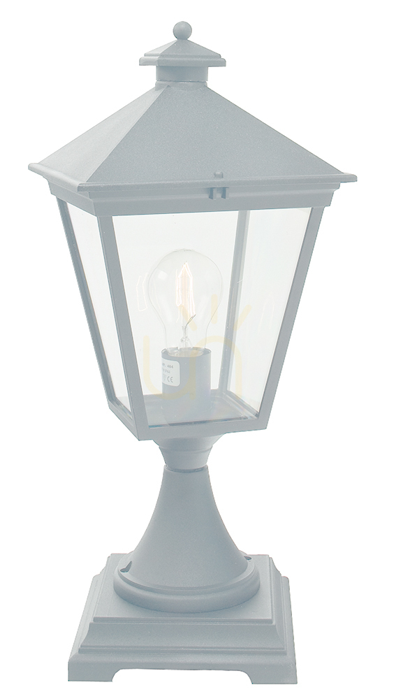 NORLYS London 484WH bollard light, white RAL 9003, E27, 47 cm