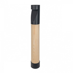 Oppland Wood Light Post 2365 Aluminium 9006 Norlys. small 1