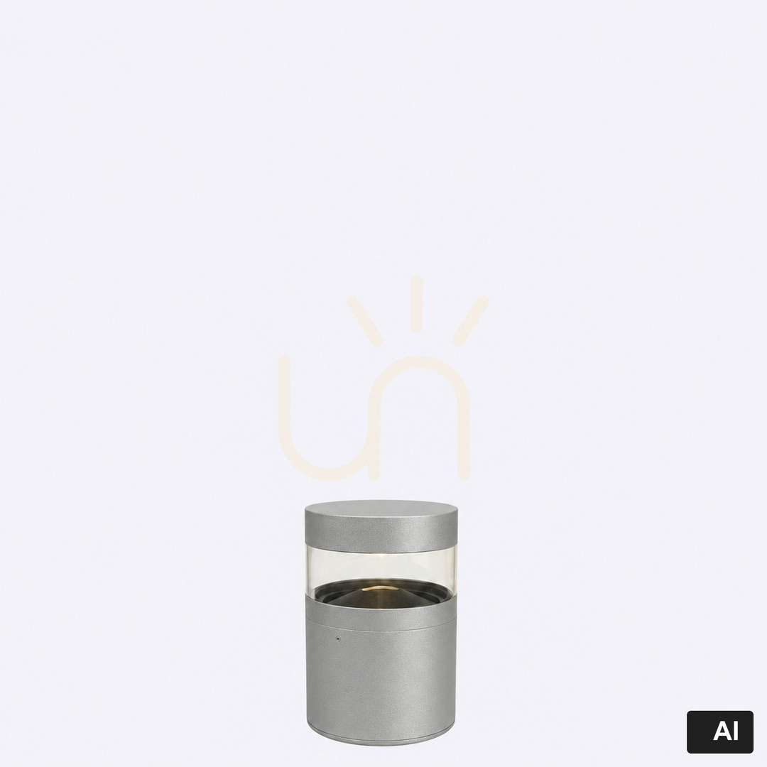 Norlys Stavanger 5065AL LED bollard light aluminium RAL 9006 28 cm 3000K IP65