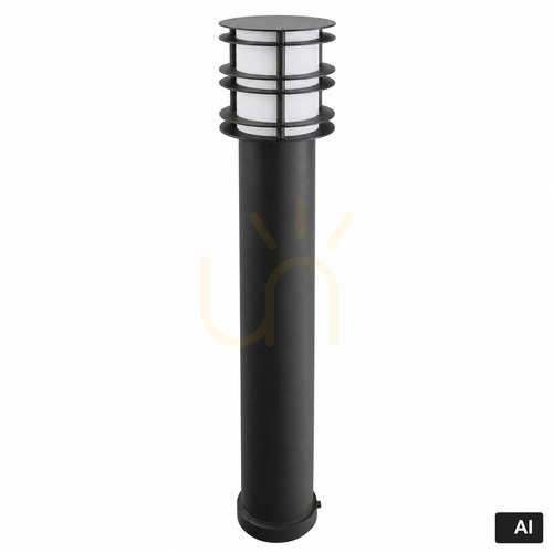 Prüfen Pollerleuchte STOCKHOLM 5023BL Schwarz 85cm 8,5W 4000K - NORLYS