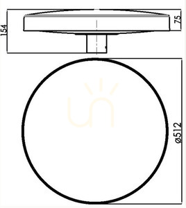 NORLYS Borg 6151 LED-Aufsatzleuchte graphit small 1