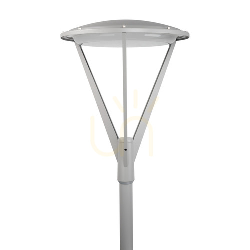 Prüfen Mastaufsatzleuchte NORLYS Hammerfest 5131AL für Mast Ø60, LED 32,5 W 3000 K, DALI2, hellgrau RAL 9006