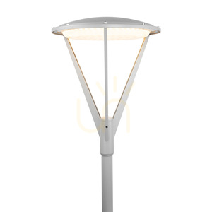 Mastaufsatzleuchte NORLYS Hammerfest 5131AL für Mast Ø60, LED 32,5 W 3000 K, DALI2, hellgrau RAL 9006 small 2