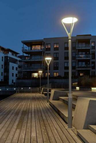 Prüfen Norlys Hammerfest 5135 Mastleuchte Aluminium 9006