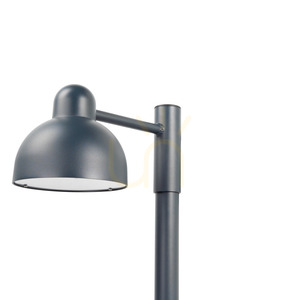 NORLYS KOSTER Pro 1820 LED-Parkleuchte mit Mast 2,36–3,36 m, 19,4 W, 3000 K, DALI2, Graphit RAL 7016 small 1