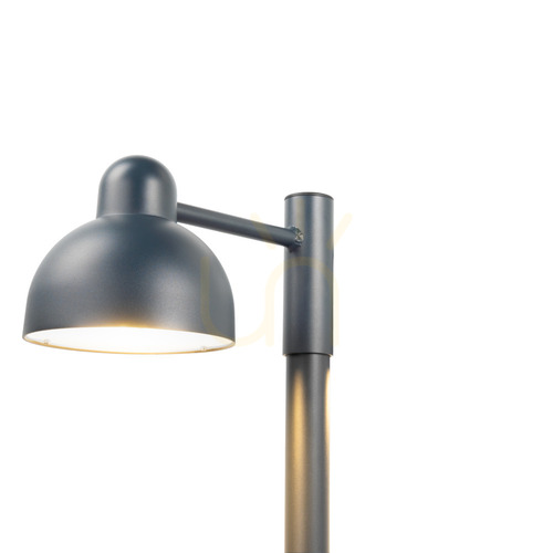 Prüfen NORLYS KOSTER Pro 1820 LED-Parkleuchte mit Mast 2,36–3,36 m, 19,4 W, 3000 K, DALI2, Graphit RAL 7016