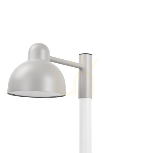 Prüfen Mastaufsatzleuchte NORLYS Koster Pro 1843AL – für Mastzapfen ø50 mm, LED 18,4 W, 4000 K, DALI2, hellgrau RAL 9006, IP65