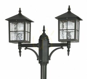 Außenstehleuchte SU-MA Venedig 2-flammig schwarz patina OGMWN 2 KW small 1