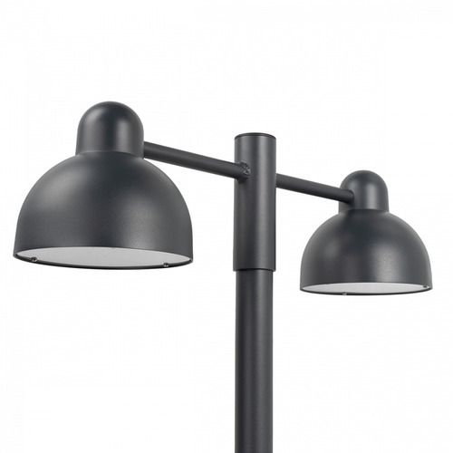 Prüfen Koster Doppelkopf 1165 Aluminium 9006 Norlys Gartenlaterne.