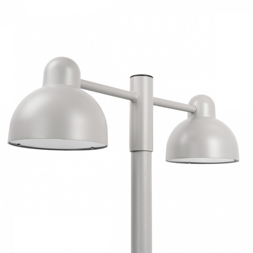 Prüfen Koster Doppelkopf 1165 Aluminium 9006 Norlys Gartenlaterne.