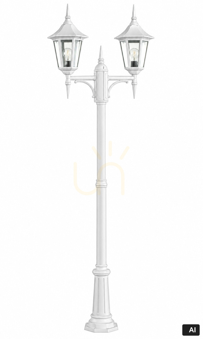 Garden Lantern Modena 302 White 9003 Norlys