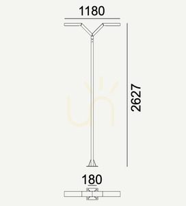 Gartenlaterne Trysil 1000 Graphit 7016 Norlys small 2