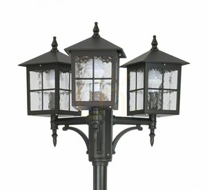 Gartenlaterne SU-MA Venice OGMWN 3 KW 3-flammig höhenverstellbar schwarz patina small 1