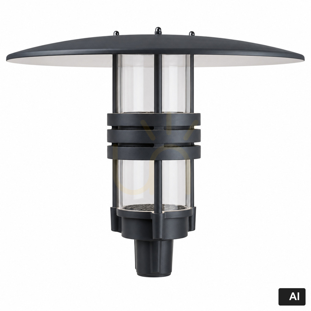Norlys Visby 5002 garden lantern head graphite RAL 7016 LED 43.6W 2624lm 4000K IP65 Ø60 pole
