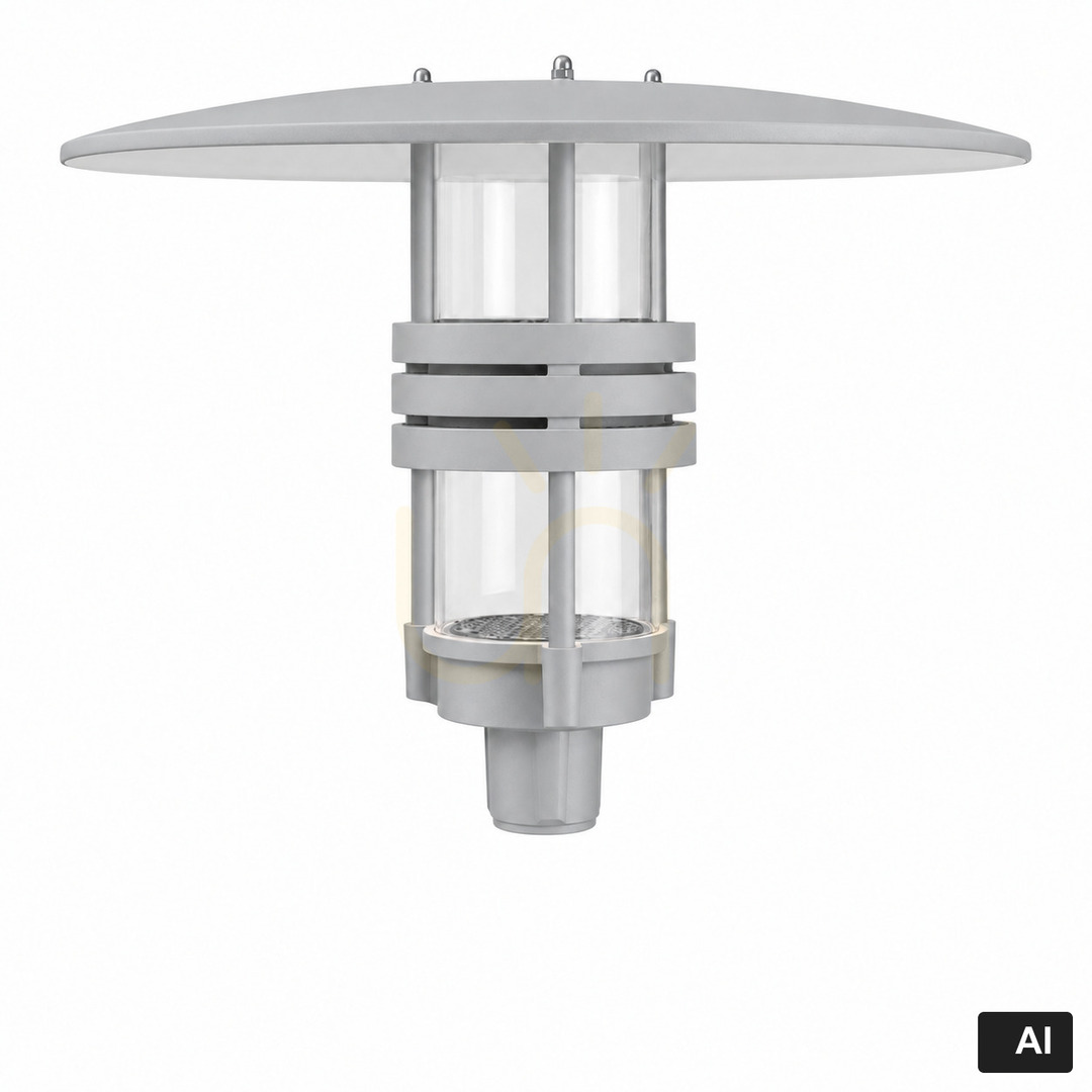 Aluminium LED-Mastaufsatzleuchte NORLYS VISBY 5003AL 26,5 W 1553 lm 4000 K IP65