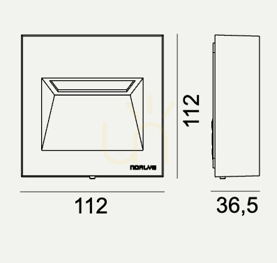 Prüfen Außenwandleuchte für Treppen NORLYS Namsos Mini 1341GR graphit RAL 7016, LED 4 W 3000 K, IP65