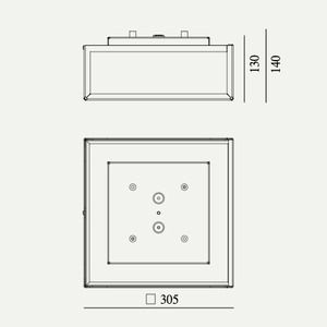 LOFOTEN Outdoor Plafond E27 1945 Schwarz 9005 Norlys. small 1