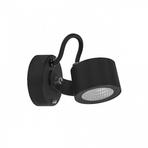 Außenwandleuchte NORLYS Moss 6164BL, schwenkbarer LED-Strahler 8,3 W 4000 K 36°, dimmbar, schwarz RAL 9005 small 0