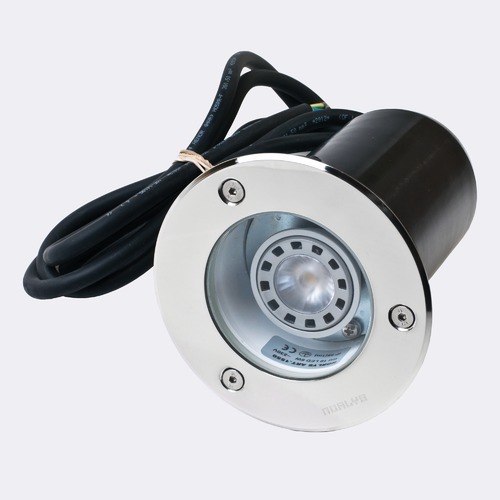 Prüfen Befahrbare LED-Bodeneinbauleuchte Rena 1760ST, Edelstahl, rund, 4,2 W 3000 K – NORLYS