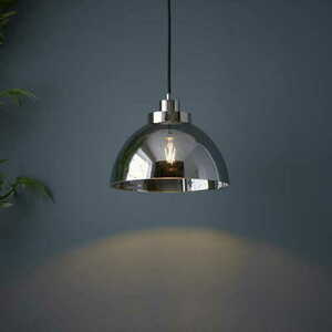 Pendelleuchte Endon Caspa 100046 Nickel Glas 27 cm E27 small 1