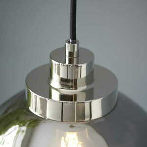 Pendelleuchte Endon Caspa 100046 Nickel Glas 27 cm E27 small 4