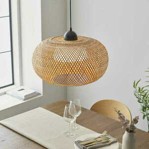 Pendelleuchte Bali Schwarz Rattan Endon 101572 small 5