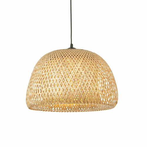 Prüfen Pendelleuchte Endon Bali Schwarz Rattan Ø42 cm E27 101574