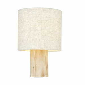 Tischleuchte Endon Durban Holz beige E27 101680 small 0
