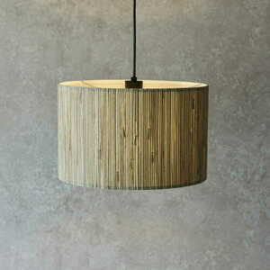 Pendelleuchte Endon Longshore Schwarz Stahl Naturfaser E27 dimmbar 35 cm 101691 small 5