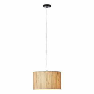 Pendelleuchte Endon Longshore Schwarz Stahl Naturfaser E27 dimmbar 35 cm 101691 small 7