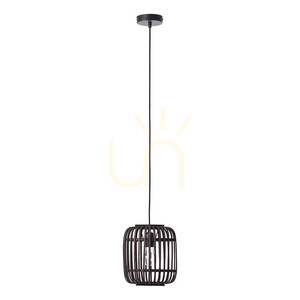 Endon Mathias 101700 Pendelleuchte aus dunklem Bambus, E27, 22 cm small 7