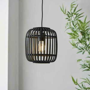 Endon Mathias 101700 Pendelleuchte aus dunklem Bambus, E27, 22 cm small 1
