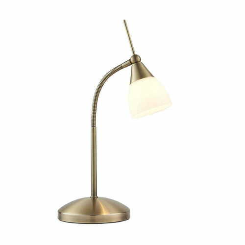 Prüfen Stehleuchte Endon 652-TLAN Messing Weiß G9 LED Stahl Glas