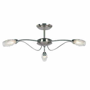 Deckenleuchte Endon Quecksilber 9009-3SC Chrom 3-flammig LED dimmbar small 0