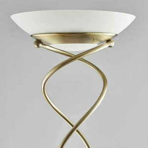 Stehleuchte Endon Monaco Messing Weiß 182 cm LED R7s small 2