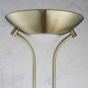 Stehleuchte Endon Rome Messing Stahl Glas R7s 180 cm small 3