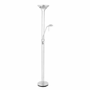 Stehleuchte Endon Rome Chrom Weiß Stahl Glas small 1