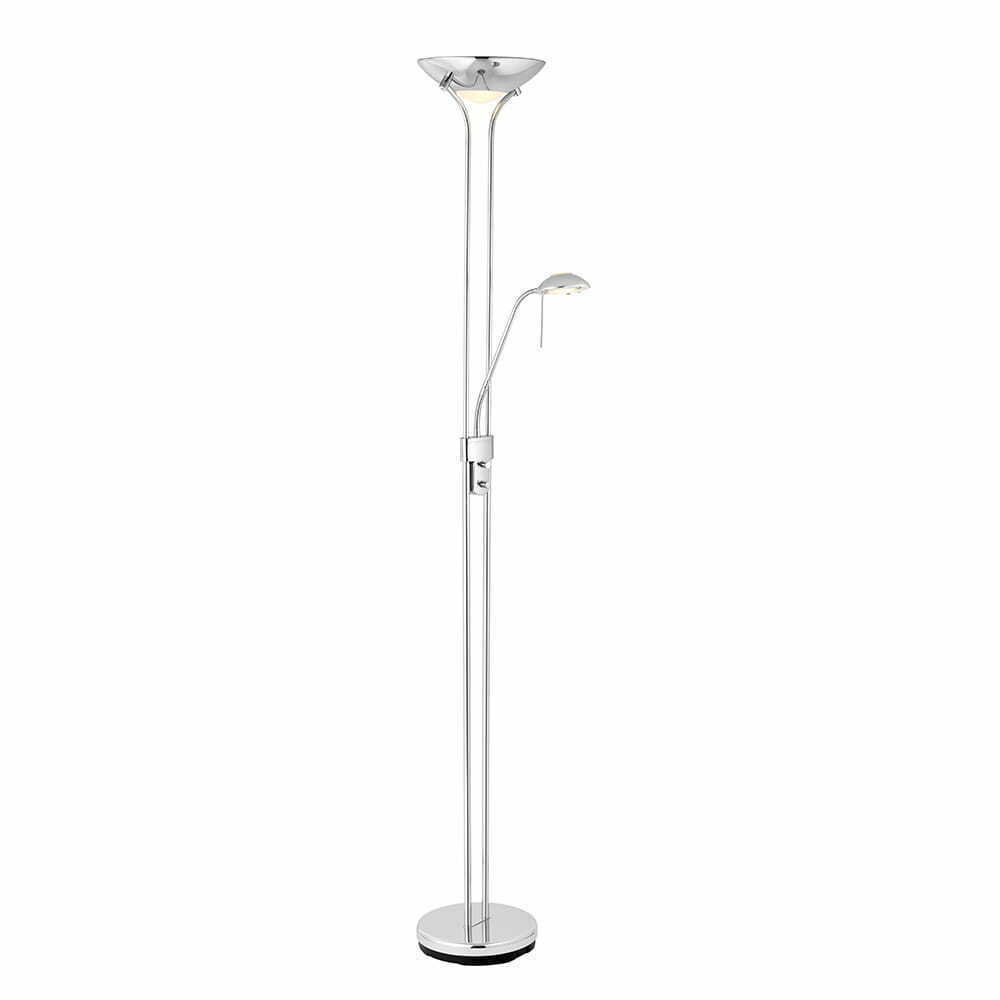 Lampă de podea Endon Rome crom/alb, LED R7s, 180 cm