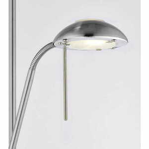 Stehleuchte Endon Rome Silber Weiß Stahl Glas 180 cm small 4
