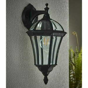 Außenwandleuchte Endon Drayton Schwarz E27 IP44 Aluminium Glas small 1
