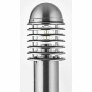 Außenstehleuchte Endon Louvre LED Edelstahl IP44 E27 Nickel 100 cm YG-6003-SS small 1