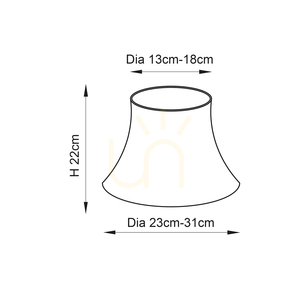 Ovaler Lampenschirm Endon Celia CELIA-12 cremefarben 31 cm small 5