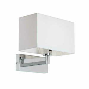Wandleuchte Endon Piccolo 96751-CH weiß Chrom Stoff E27 LED dimmbar small 0