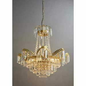Pendelleuchte Endon Adagio 9-flammig Glas Gold Transparent E14 96819-GO small 4