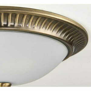 Deckenleuchte Endon Brahm Messing Ecru 2-flammig E14 Ø32 cm small 2