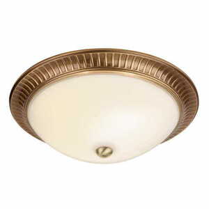 Deckenleuchte Endon Brahm Messing Ecru 2-flammig E14 Ø32 cm small 0
