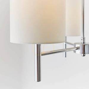 Endon Brio BRIO-3CH Decken-Kronleuchter, 3×E14, Chrom und gebrochenes Weiß, 50 cm small 8