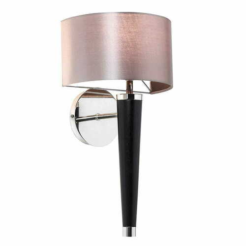 Prüfen Wandleuchte Endon Corvina Braun Stoff Holz Metall E14 dimmbar CORVINA-1WB