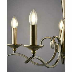 Pendelleuchte Endon Kora 5-flammig Messing E14 klassisch 61 cm small 1